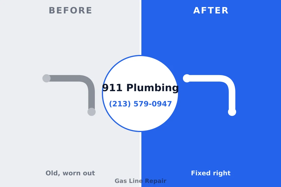 Before and after: plumbing repair Center Point, AL